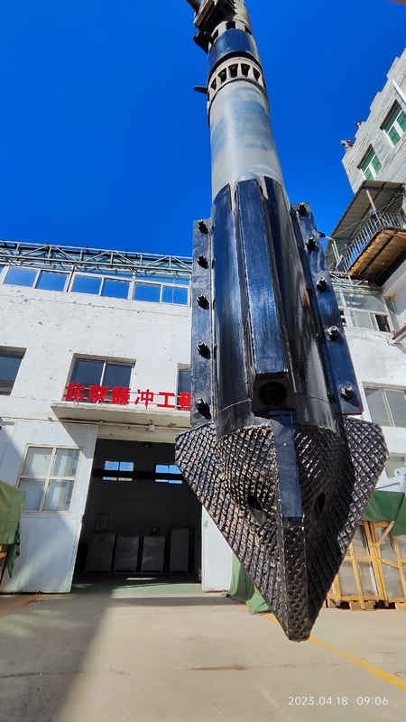 BVEM 214kN Centrifugal Force Hydraulic Vibroflot Oil Adjust Vibration Frequency For Soil Compaction