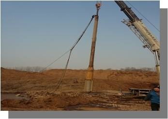 Vibroflot Equipment 105kW Vibrator Power and 3445 Mm Length for Performance