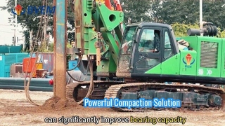 Powerful Vibroflot 180kW Compaction Equipment